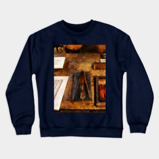 Printers - Capital A Crewneck Sweatshirt